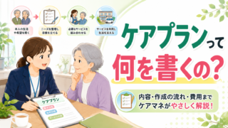 ケアプランの内容・作成の流れ・費用を解説