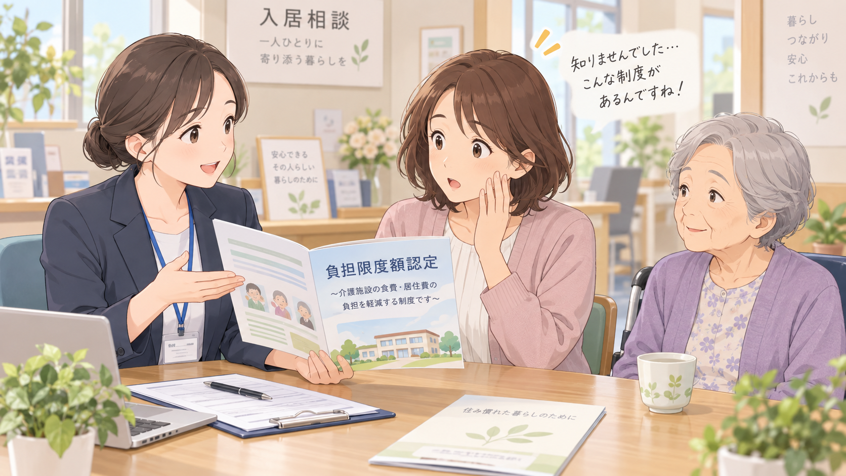 負担限度額認定を知らない家族は、入居相談員時代にも多かったの挿絵