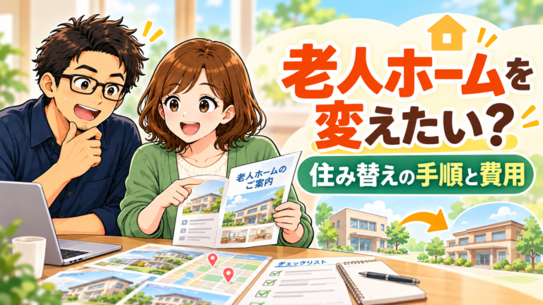 老人ホームを変えたいときは？住み替えの手順・費用と相談先を解説